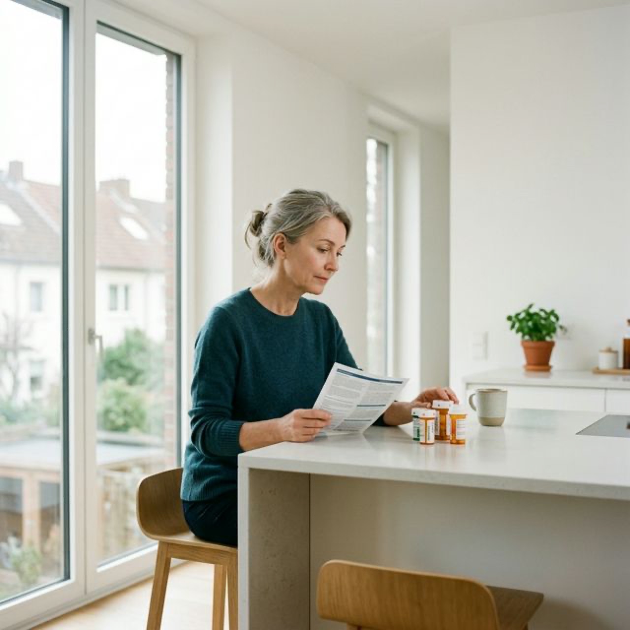 DNA strands interacting with pharmaceutical capsules